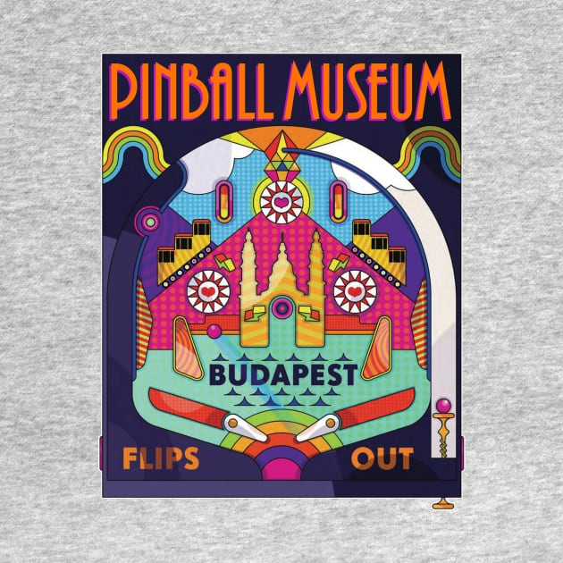 Budapest Pinball Museum by Uwantmytees